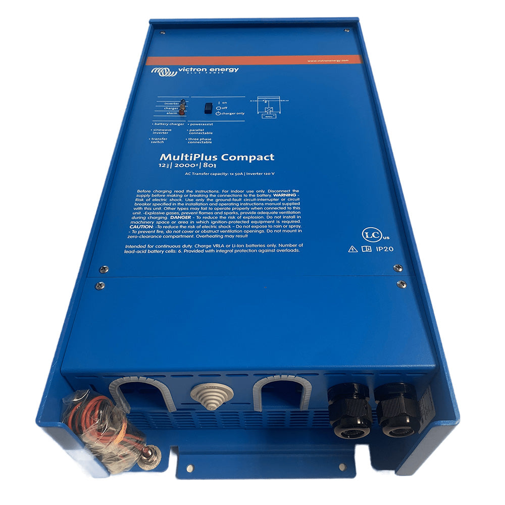 Victron Energy MultiPlus Compact 12V 2000VA 1600W Inverter Charger 120V 80A UL Approved VE.Bus