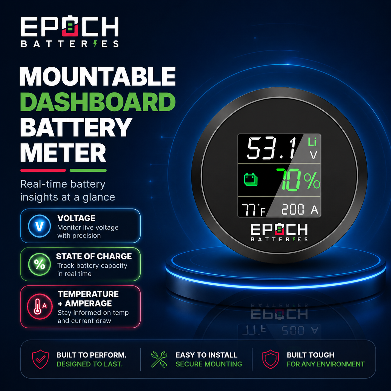 Epoch Batteries 48V 105Ah LiFePO4 Golf Cart Kit With Bluetooth