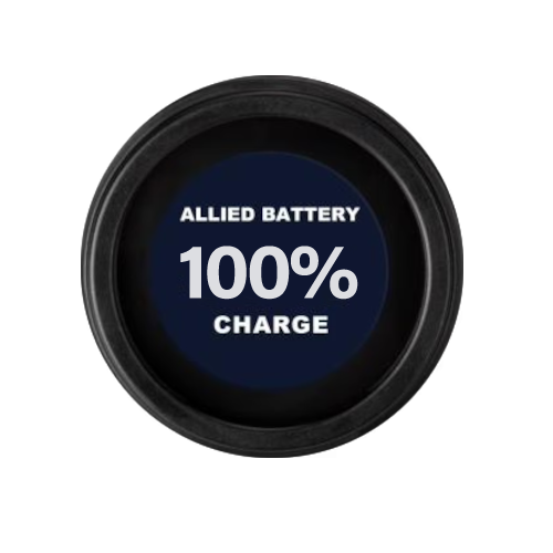 Allied Comm Port State of Charge Meter, blue display