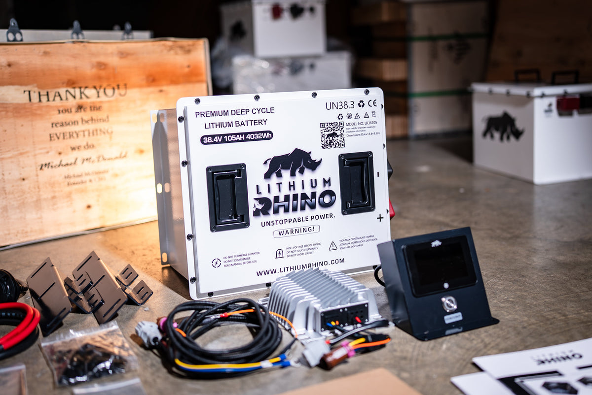Lithium Rhino 36V 105Ah battery photo
