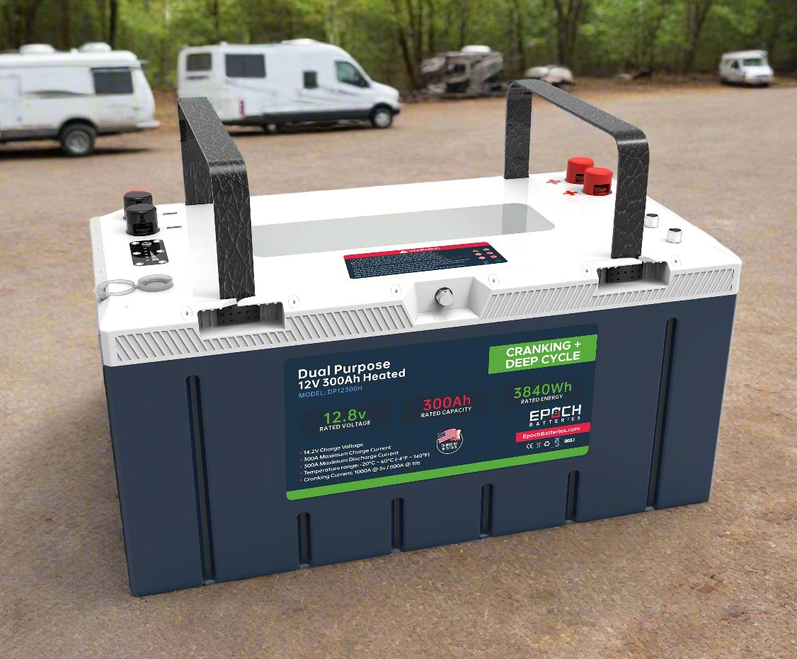 Epoch Batteries 12V 300Ah LiFePO4 Cranking Deep Cycle Battery