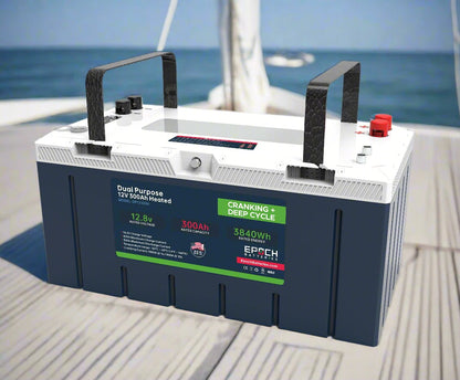 Epoch Batteries 12V 300Ah LiFePO4 Cranking Deep Cycle Battery