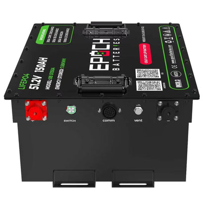 Epoch Batteries 48V 150Ah LiFePO4 Golf Cart Kit With Bluetooth