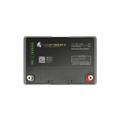 Lion Energy UT 1300 BT-H 12V 105Ah LiFePO4 Lithium Battery (1344Wh) – Heated, Bluetooth, 150A Continuous Discharge Deep Cycle Battery