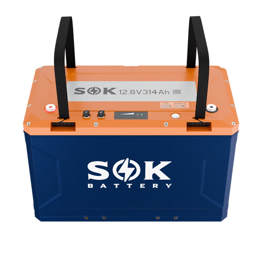 SOK 12V 314Ah LiFePO4 Battery with Bluetooth, Built-In Heater & Victron CAN Communication – High Capacity Deep Cycle Solar & Off-Grid Power