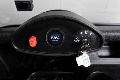 Allied State of Charge Meter mounted in a golf cart dash