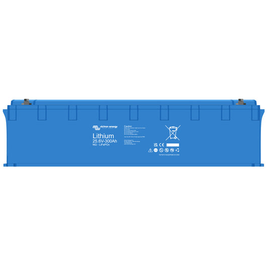 Victron Energy Lithium NG 24V (25.6V) 300Ah LiFePO4 Battery, 7680Wh, Integrated Shunt, Requires NG BMS, IP65, BAT524130620