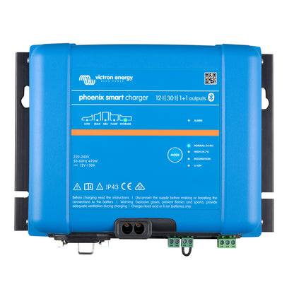 Victron Energy Phoenix Smart IP43 12V 30A 1+1 Battery Charger Bluetooth 120-240VAC PSC123051095