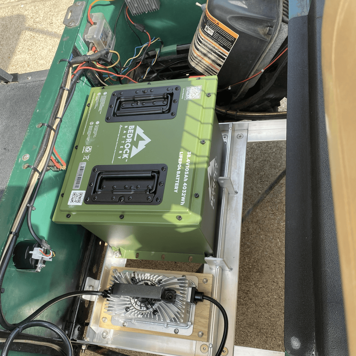 Bedrock Battery 36V 105Ah LiFePO4 Golf Cart Battery Conversion Kit With Bluetooth