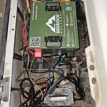 Bedrock Battery 48V 105Ah Compact LiFePO4 Golf Cart Battery Conversion Kit With Bluetooth
