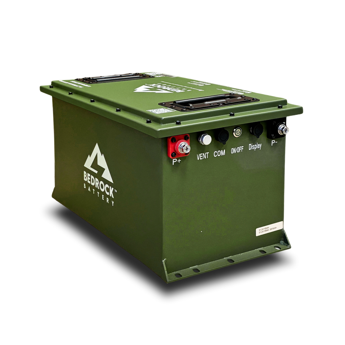 Bedrock Battery 48V 105Ah Slim lithium golf cart battery kit