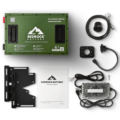 Bedrock Battery 48V 150Ah LiFePO4 Golf Cart Battery Conversion Kit With Bluetooth