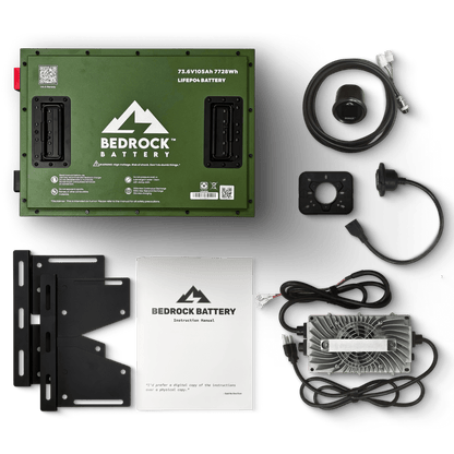 Bedrock Battery 72V 105Ah LiFePO4 Golf Cart Battery Conversion Kit With Bluetooth