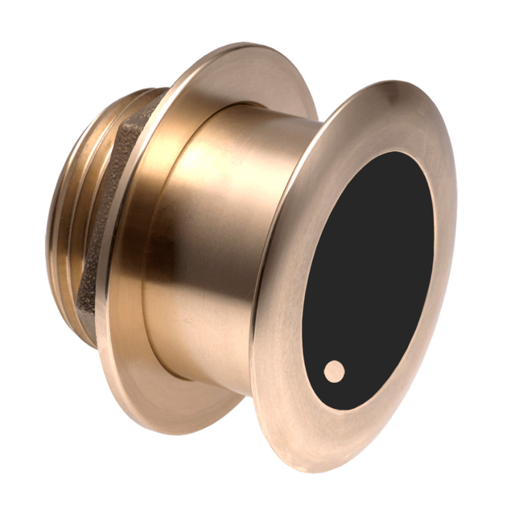 Airmar B175L Bronze Thru-Hull CHIRP Transducer, 12° Tilt, 1kW, Low Frequency 40-60 kHz, Depth & Temp, B175C-12-L-MM