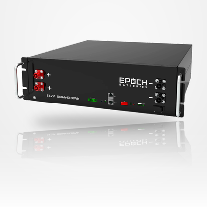 Epoch Batteries 48V 100Ah Self-Heating LiFePO4 Rack Battery