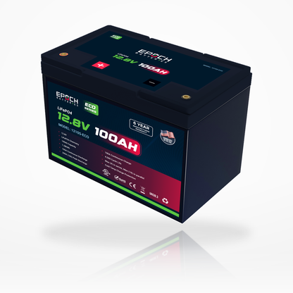 Epoch Batteries 12V 100Ah Eco Series LiFePO4 Deep Cycle Battery