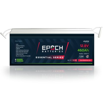 Epoch Batteries 12V 460Ah Heated LiFePO4 Deep Cycle Battery