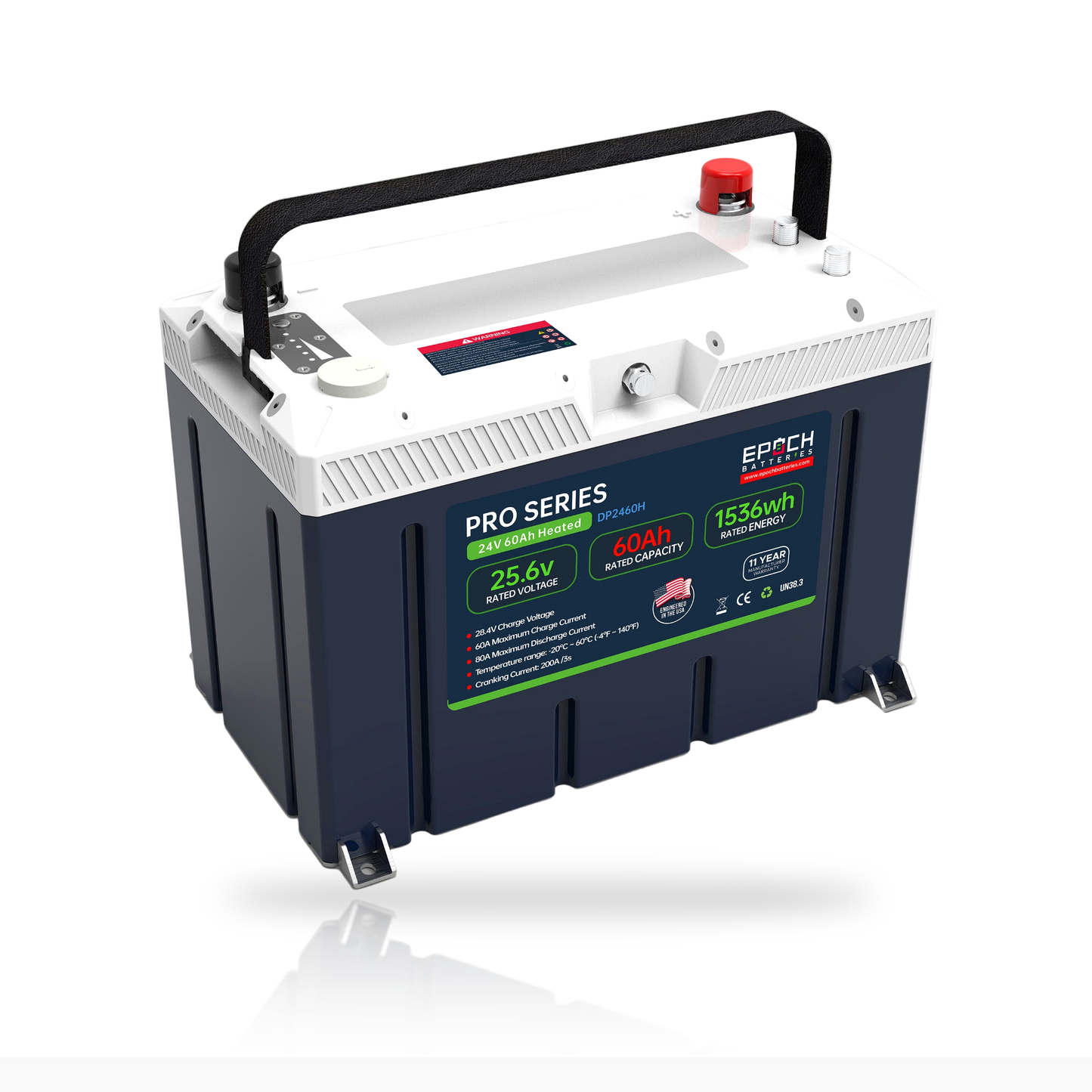Epoch Batteries 24V 60Ah Pro Series LiFePO4 Battery With Bluetooth