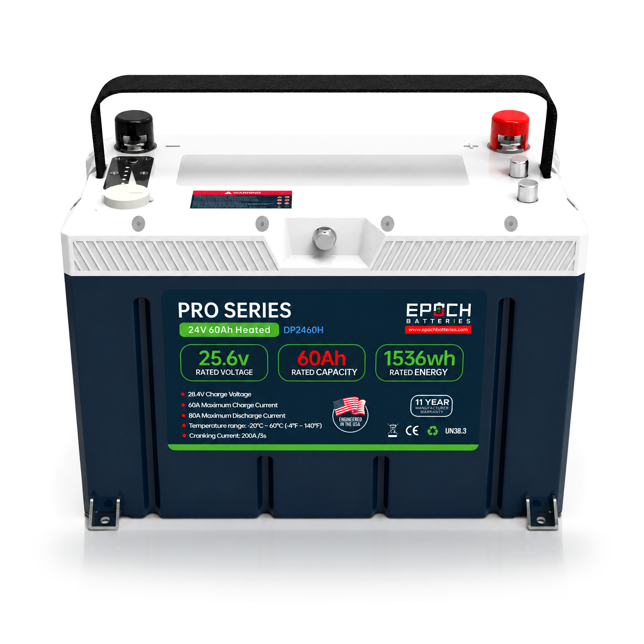 Epoch Batteries 24V 60Ah Pro Series LiFePO4 Battery With Bluetooth
