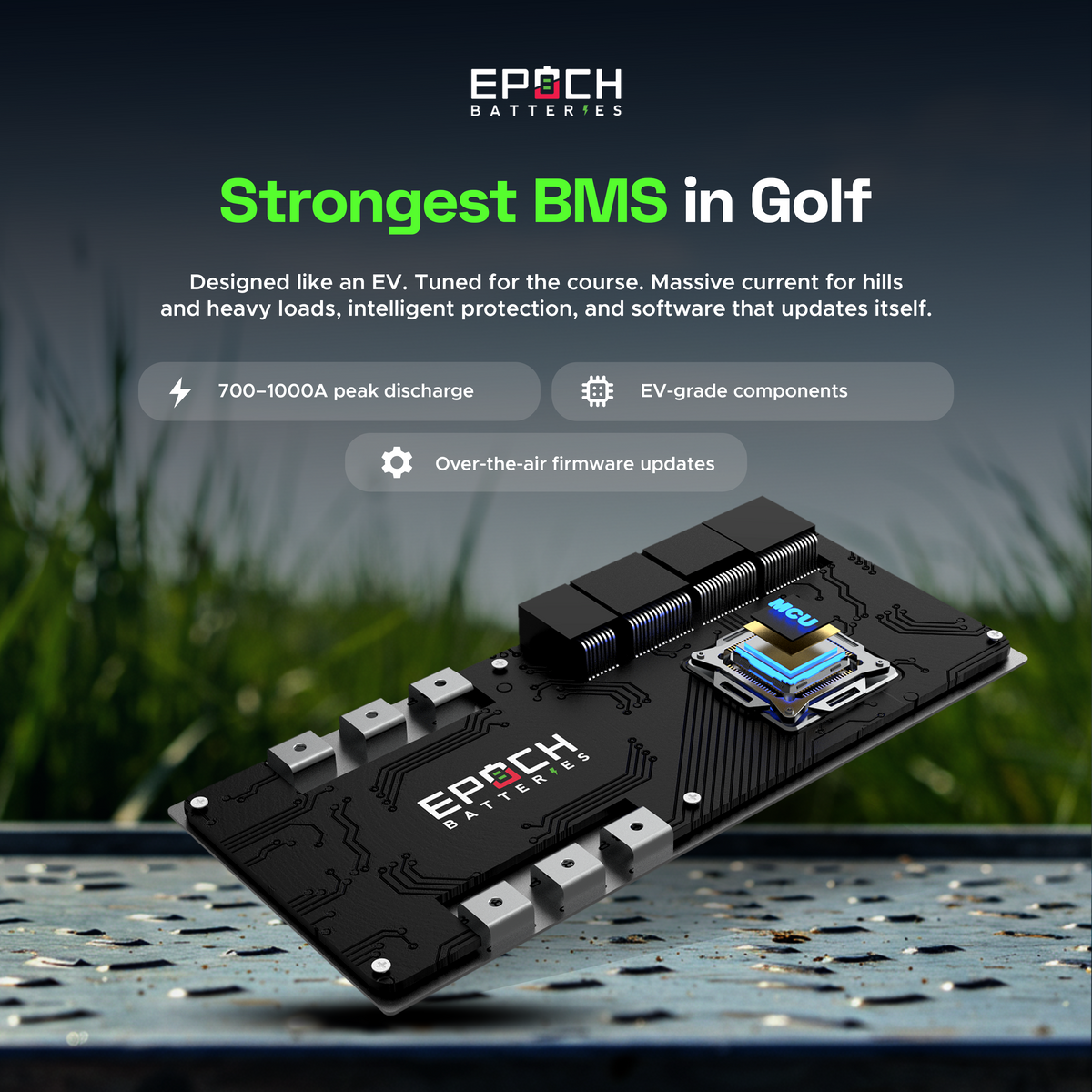 Epoch 48V 105Ah MINI LiFePO4 golf cart battery features and specifications