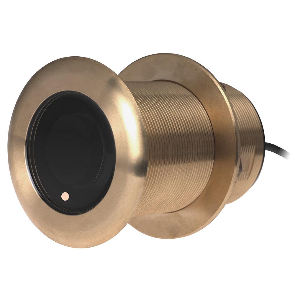 Airmar B75M Bronze Thru-Hull CHIRP Transducer, 12° Tilt, 600W, Medium Frequency 80-130 kHz, Depth & Temp, B75C-12-M-MM