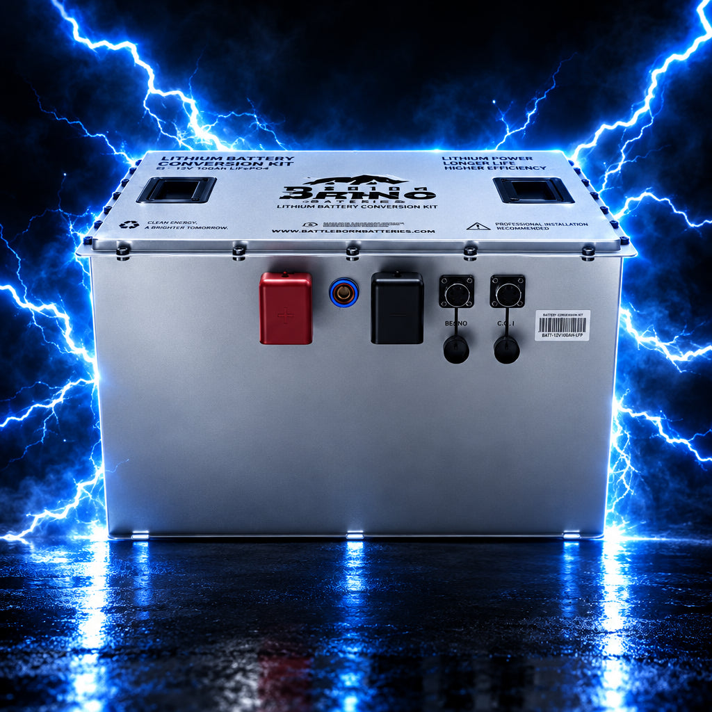 Lithium Rhino 76V 170Ah Godzilla battery, front