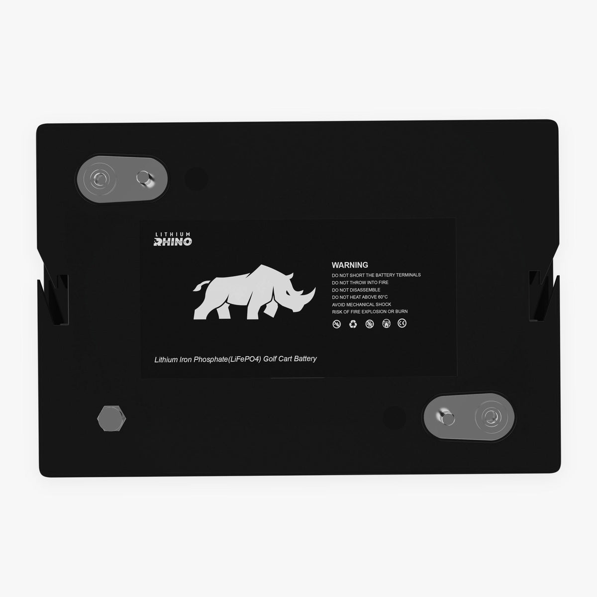 Lithium Rhino 48V 50Ah battery, top view