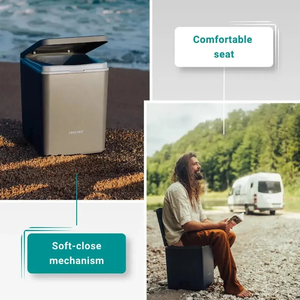 Trelino Evo L White Large Portable Composting Toilet