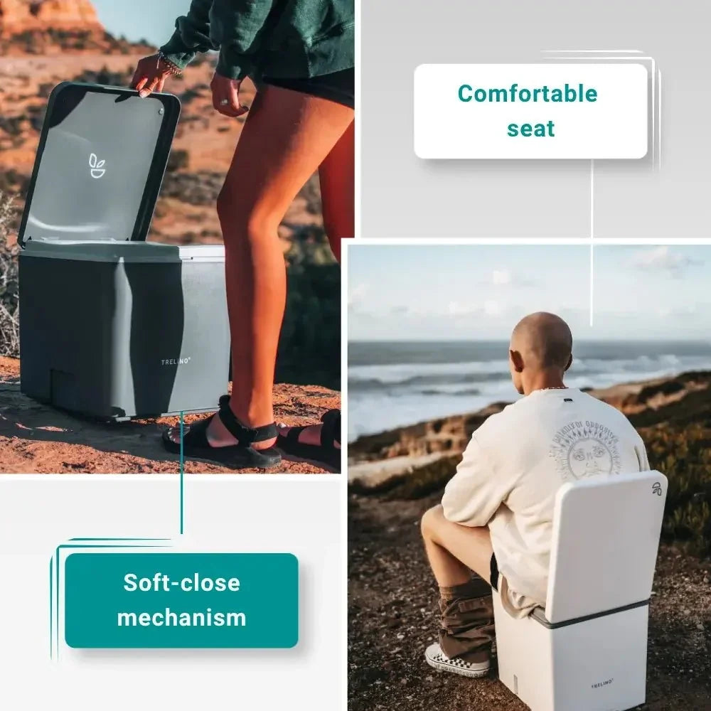 Trelino Evo M White Portable Composting Toilet