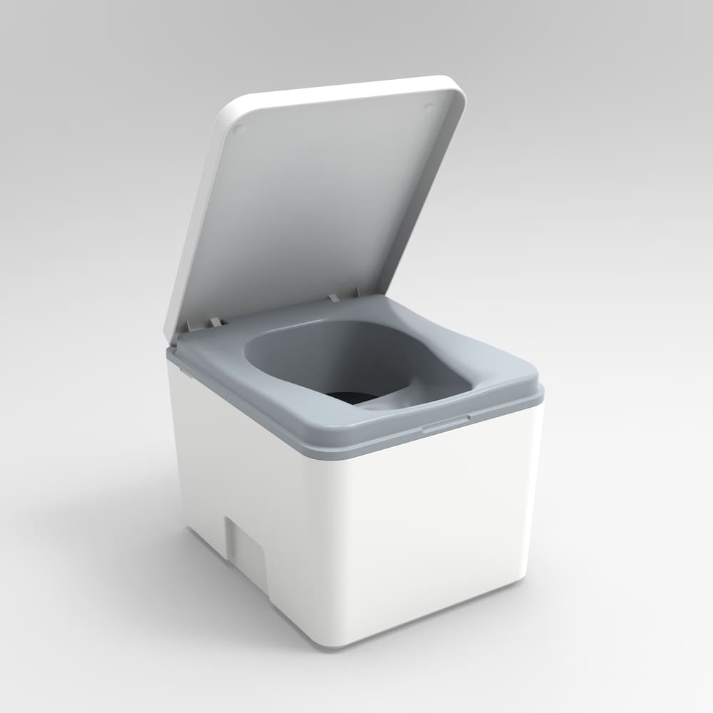 Trelino Evo S White Portable Urine-Separating Composting Toilet