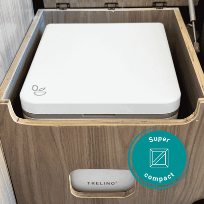 Trelino Evo S White Portable Urine-Separating Composting Toilet
