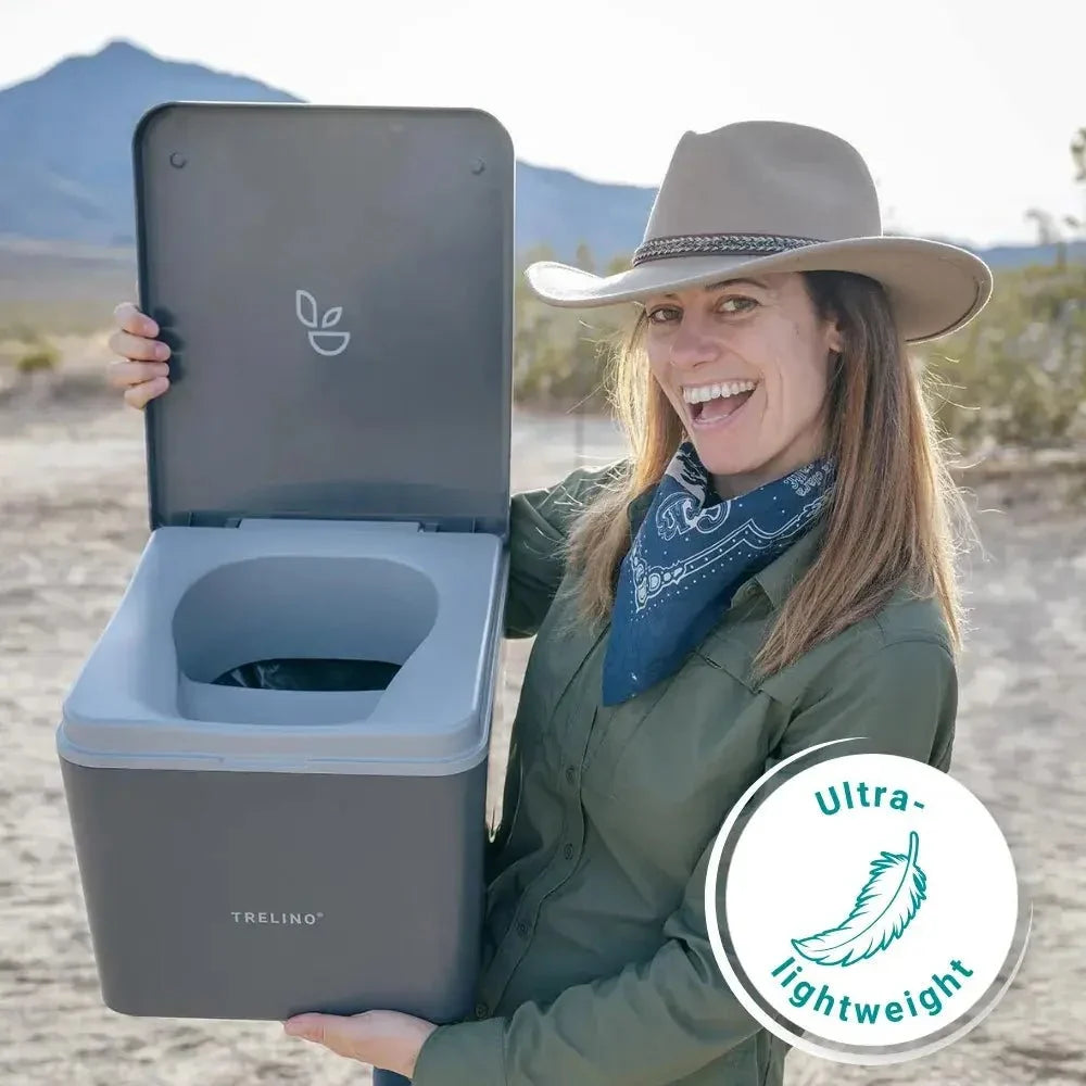 Trelino Evo S Dark Gray Portable Composting Toilet