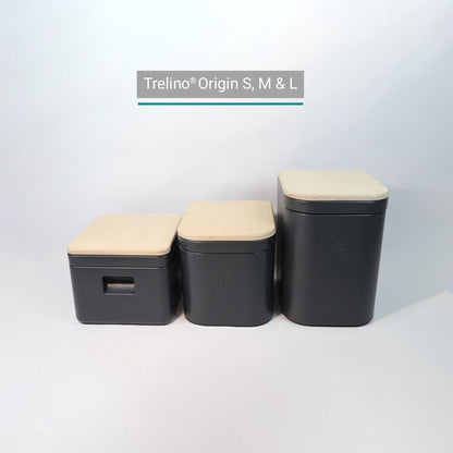 Trelino Origin M Portable Composting Toilet with Wooden Lid