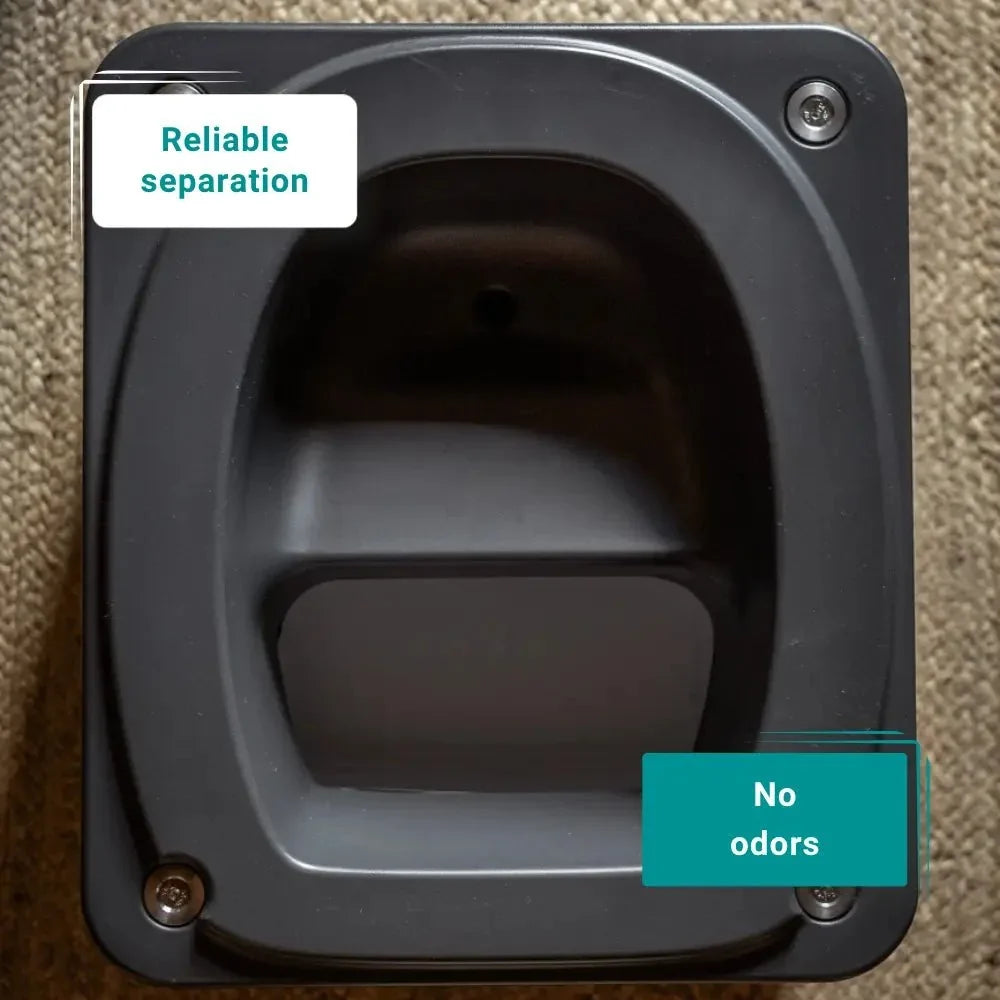 Trelino Origin S Lightweight Portable Composting Toilet with Wooden Lid